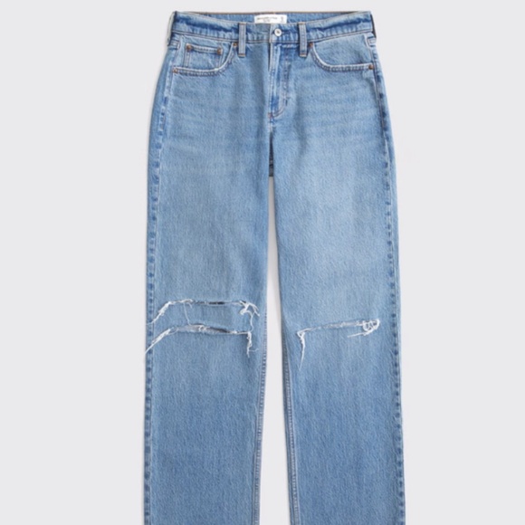 Abercrombie The 90s Baggy Low Rise Jean Size 27 - Picture 1 of 8